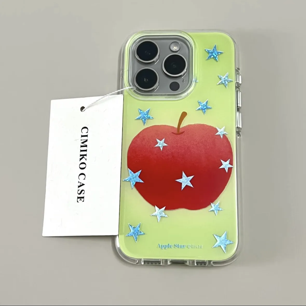 Phone Cases Red - Ins Blue Star Red Apple Cartoon