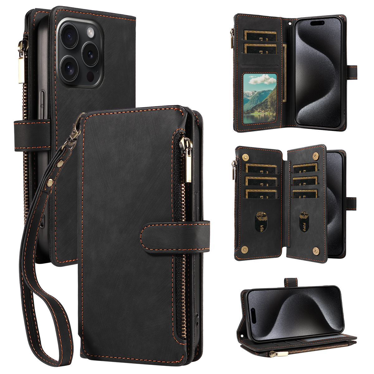 Phone Cases Australia - Clamshell Faux Leather Phone Case for