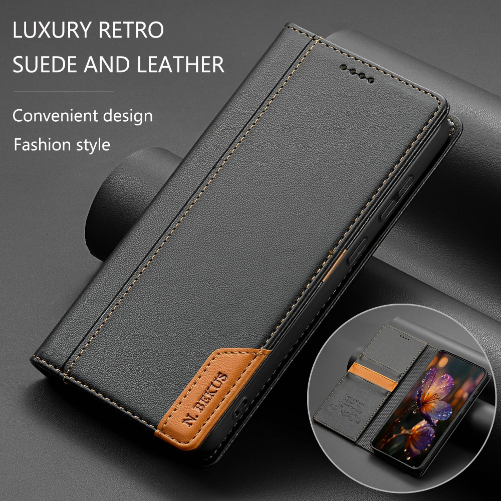 Phone Cases Australia - Luxury Case RFID Leather Book Coque