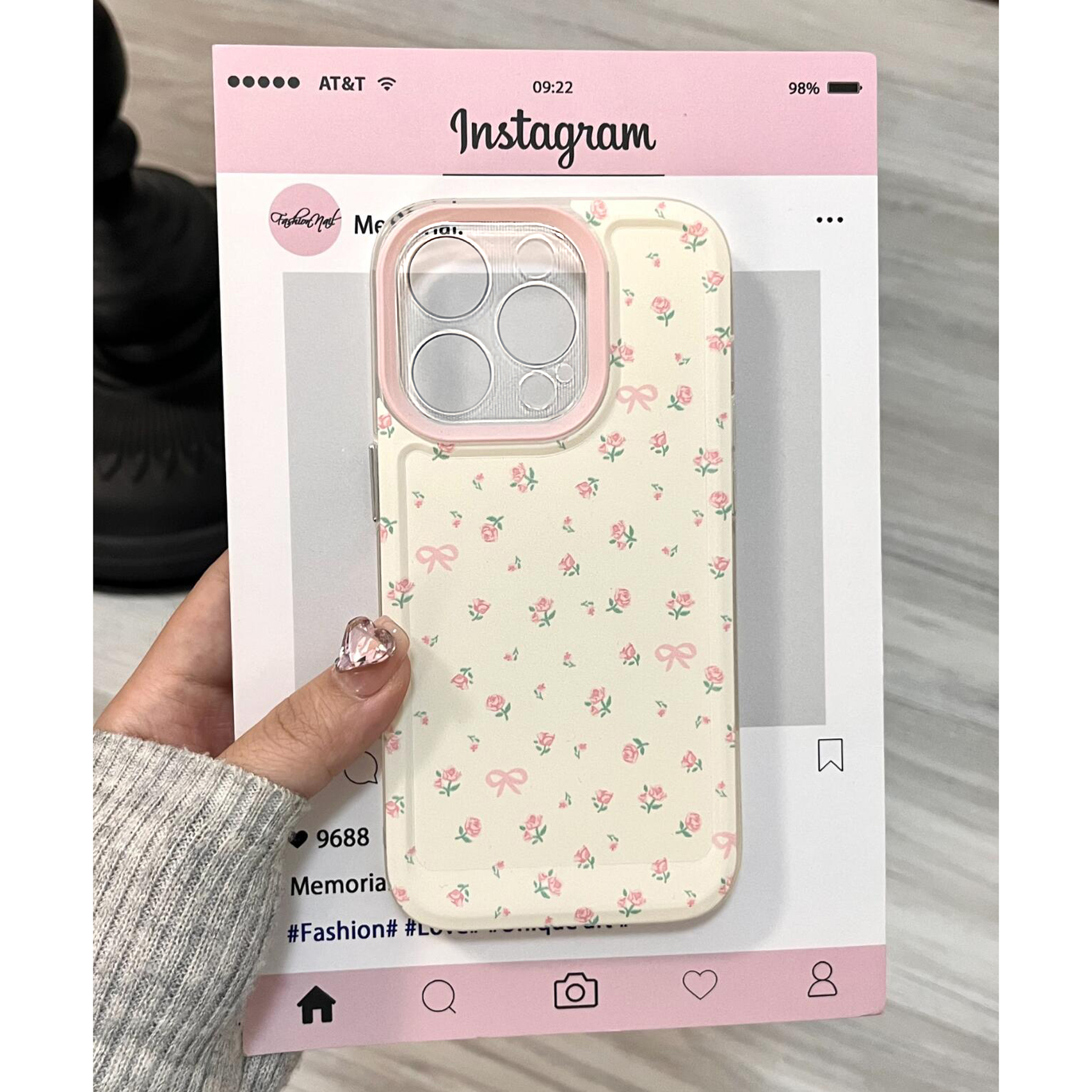 Phone Cases For Girls - Floral Rose Korean Ins Gentle Cream