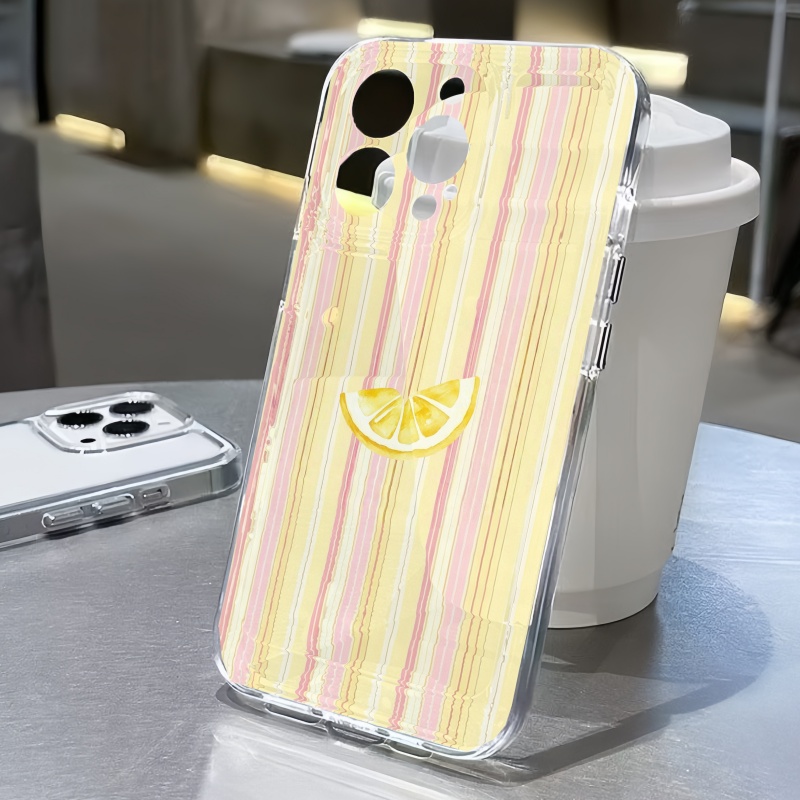 Phone Cases Orange - Popular Pink And Yellow Striped Orange