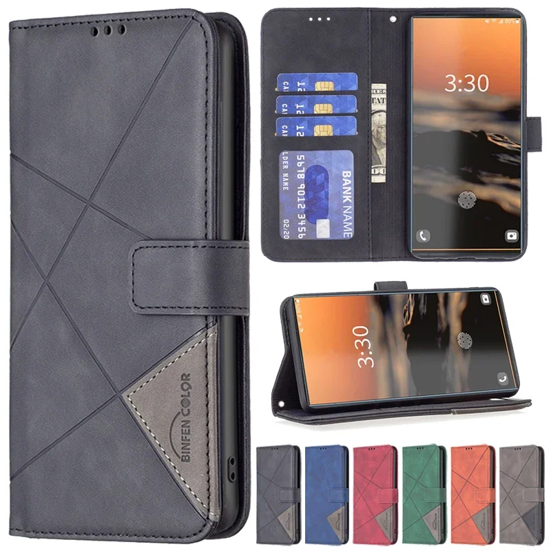 Phone Cases Australia - Wallte Hijab Prism Slot Magnetic Flip