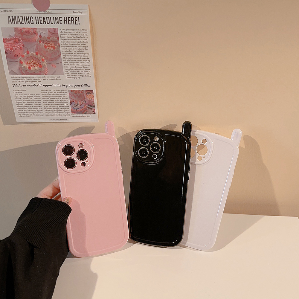 Phone Cases Art - Korean Solid Colors Antenna Design Soft