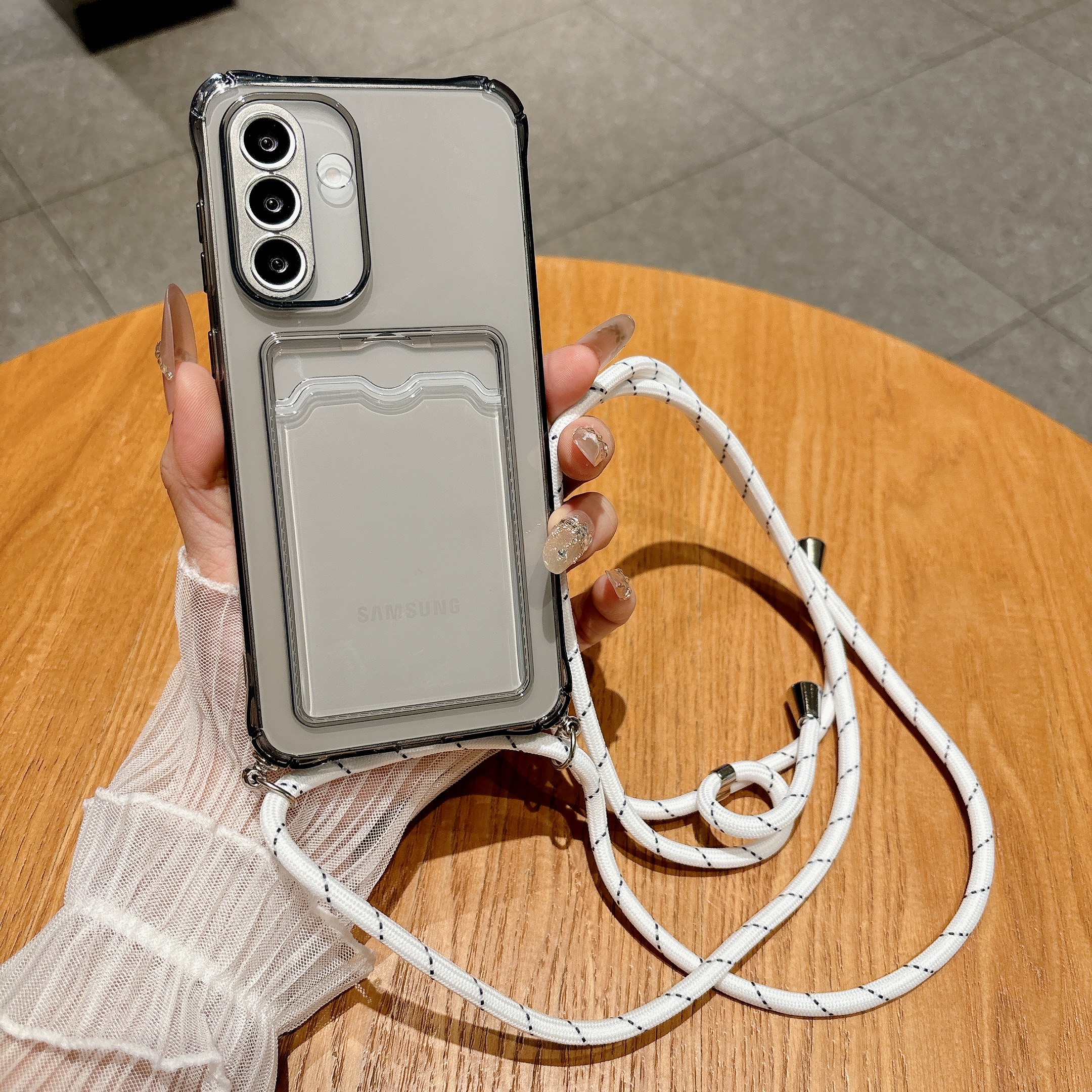 Light Gray Crossbody Strap Car - đánh giá và giá Phone Cases With Wallet