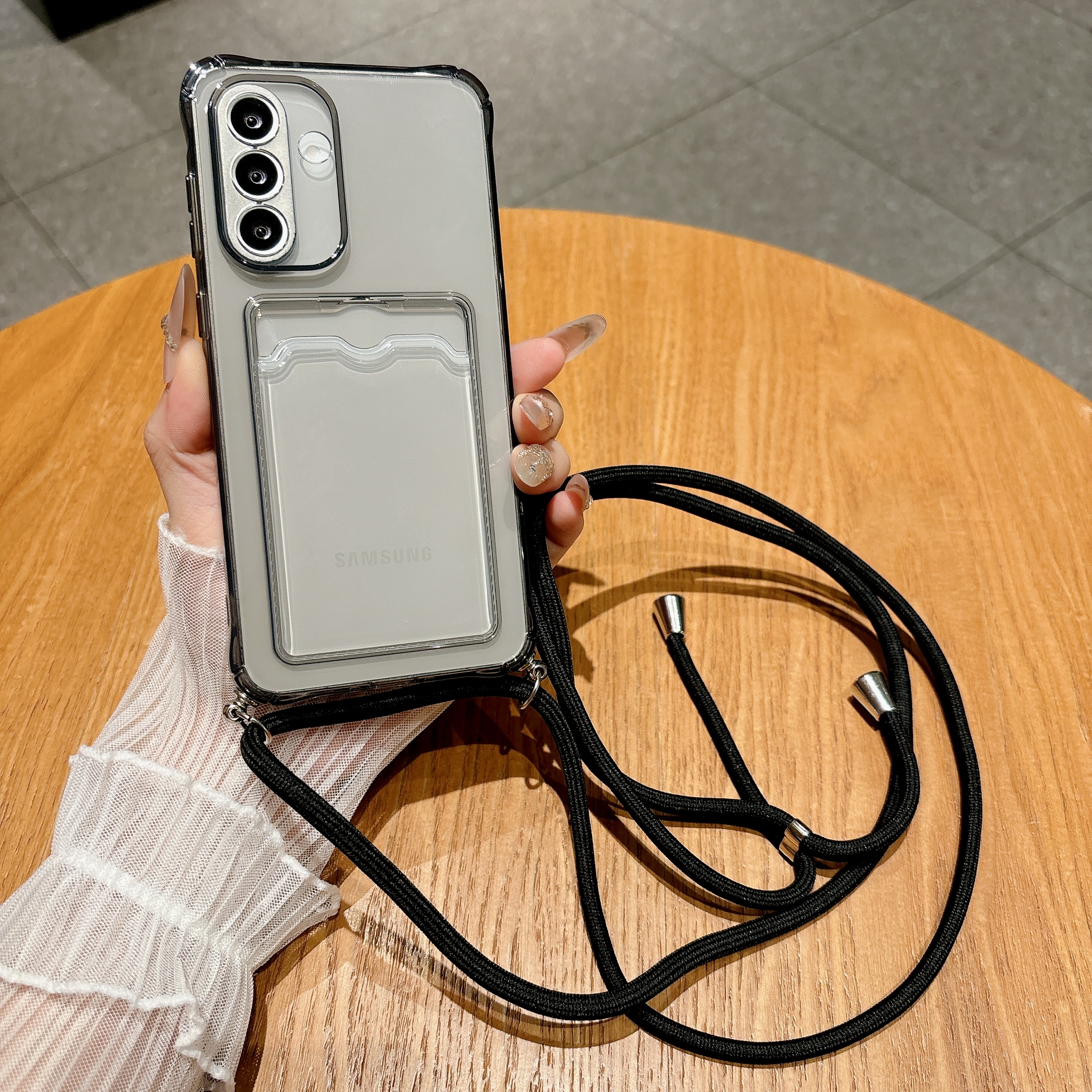 Light Gray Crossbody Strap Car - đánh giá và giá Phone Cases With Wallet
