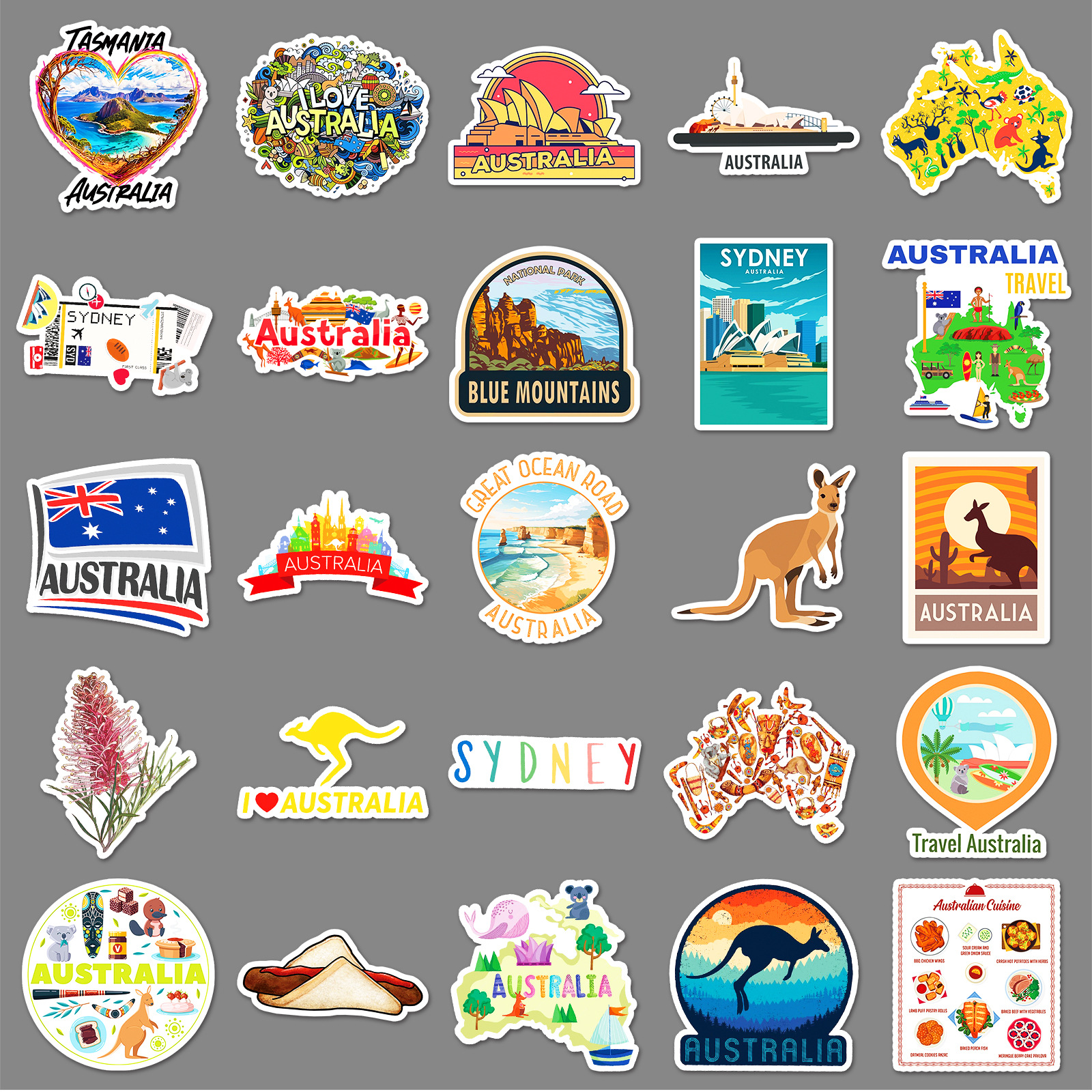 50PCS Australia Travel Sticker - đánh giá và giá Phone Cases Australia