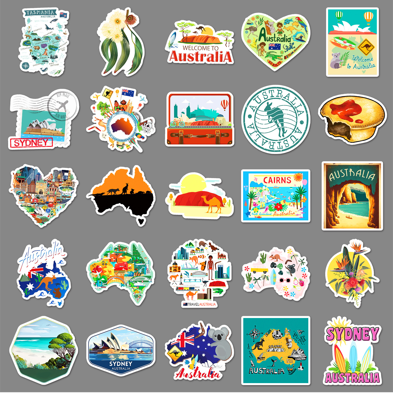 50PCS Australia Travel Sticker - đánh giá và giá Phone Cases Australia