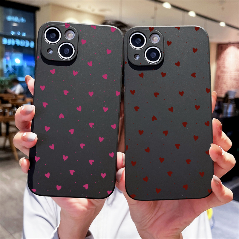 Simple Cute Pink Red Love Hear - đánh giá và giá Phone Cases Red