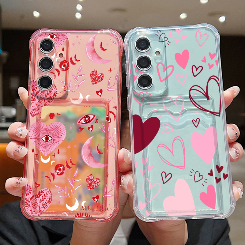 Love Heart Leaves Pattern Clea - đánh giá và giá Phone Cases With Wallet