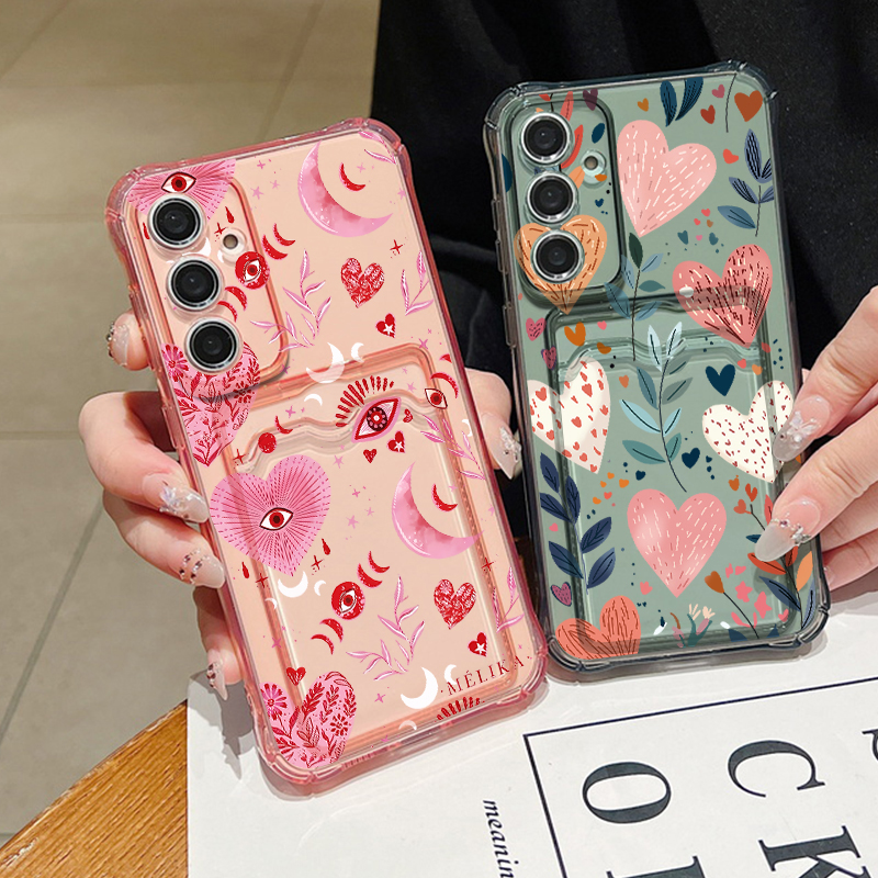 Love Heart Leaves Pattern Clea - đánh giá và giá Phone Cases With Wallet