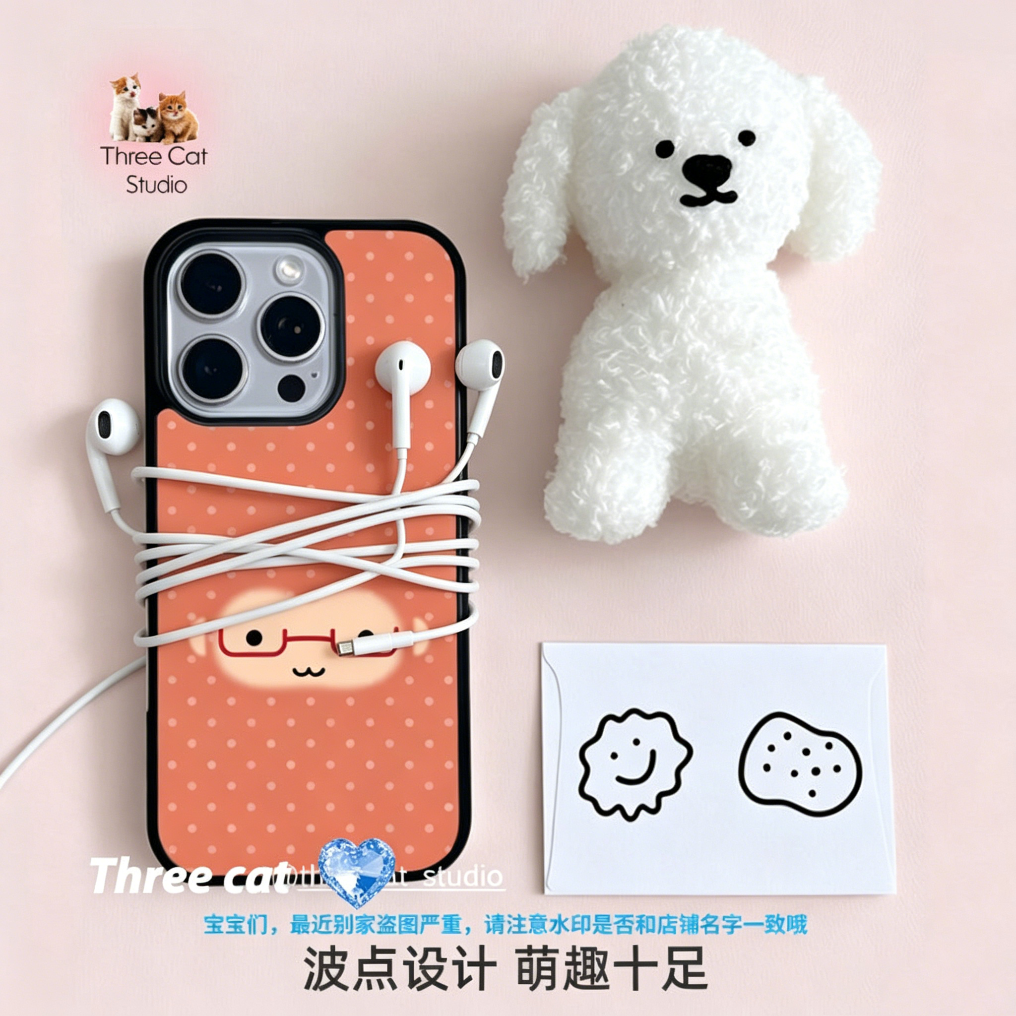 Korean Ins Cute Orange Polka D - đánh giá và giá Phone Cases Orange
