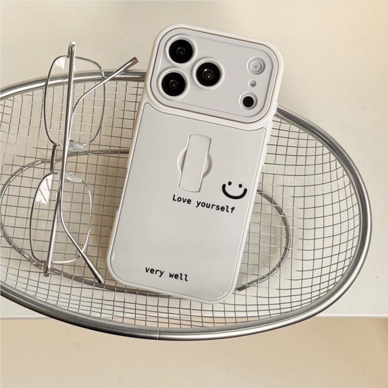 Korean Ins Style Smile Letter  - đánh giá và giá Ring Stand Case