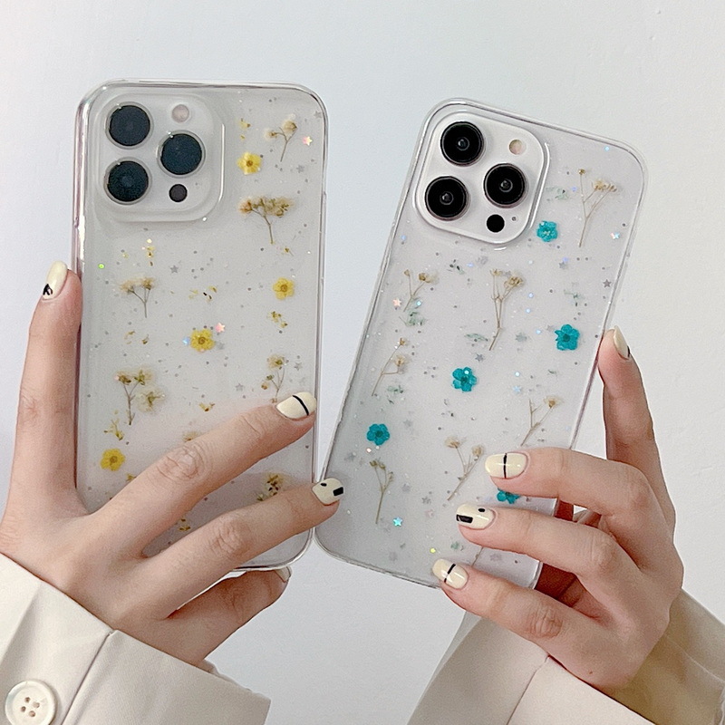 Luxury Dried Real Flower Bling - đánh giá và giá Phone Cases Ysl