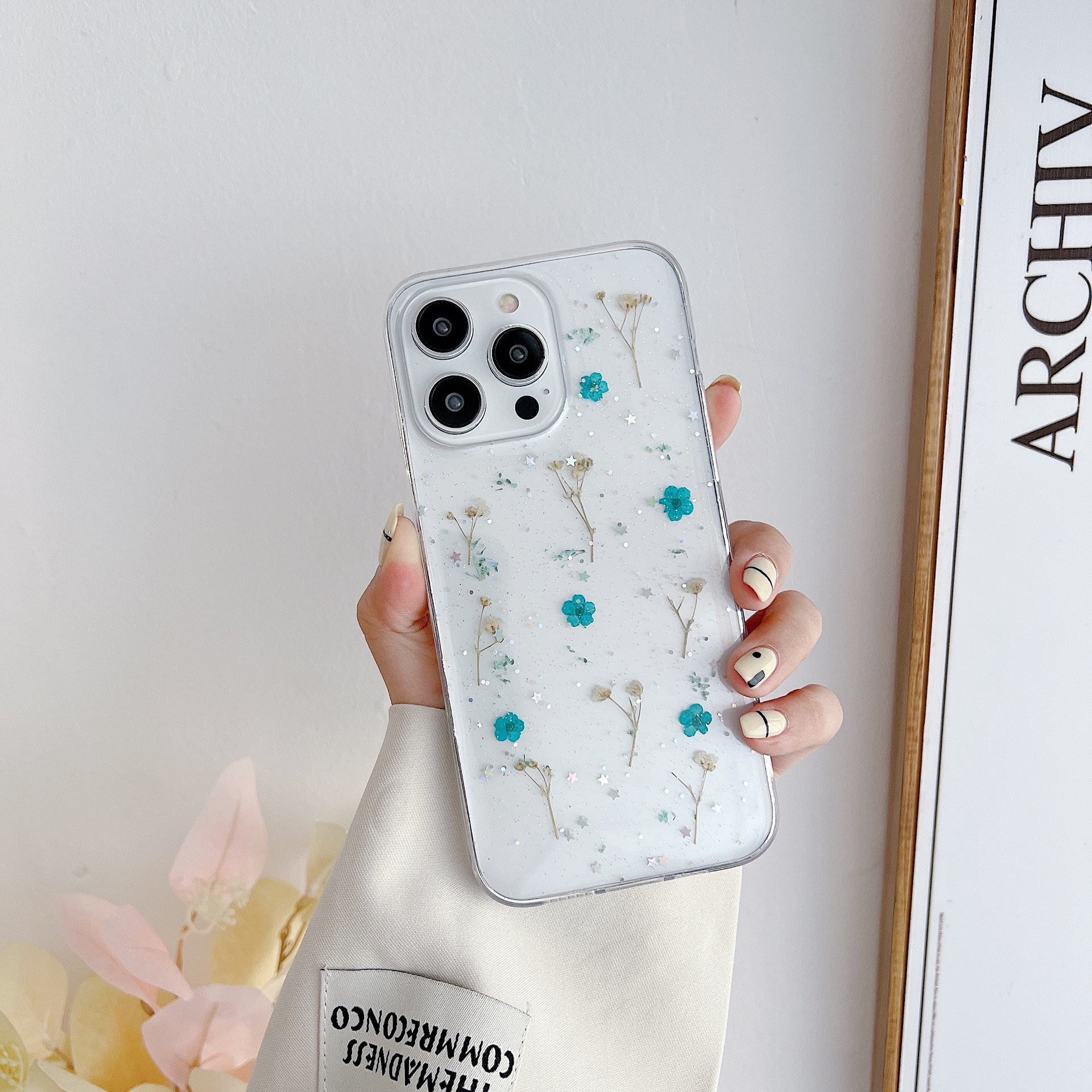 Luxury Dried Real Flower Bling - đánh giá và giá Phone Cases Ysl