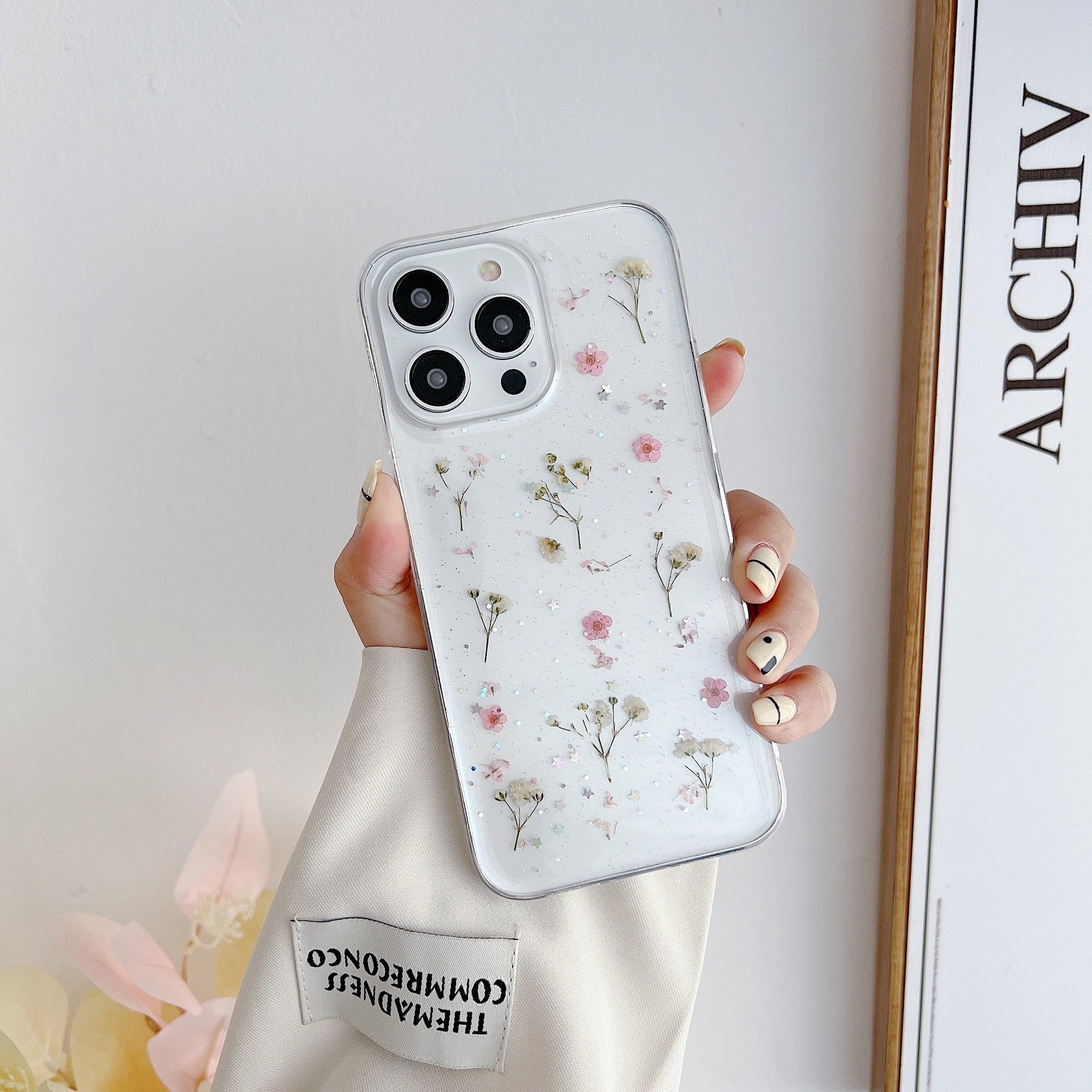 Luxury Dried Real Flower Bling - đánh giá và giá Phone Cases Ysl