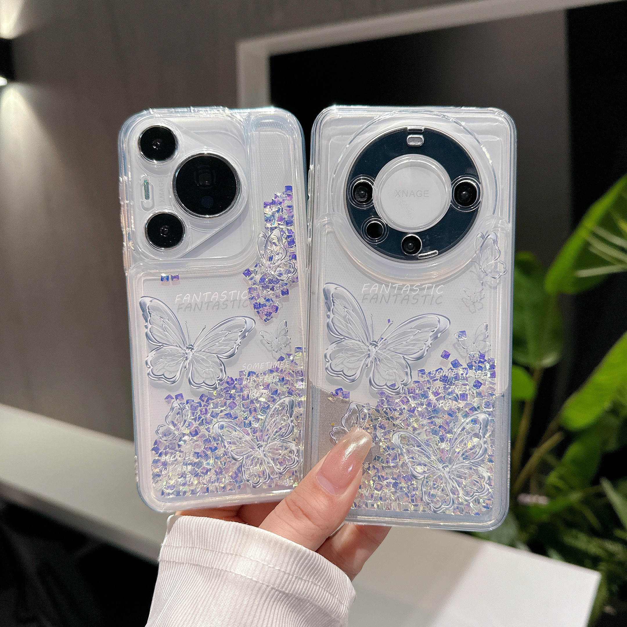 Shockproof Clear Glitter Quick - đánh giá và giá Phone Cases Ysl