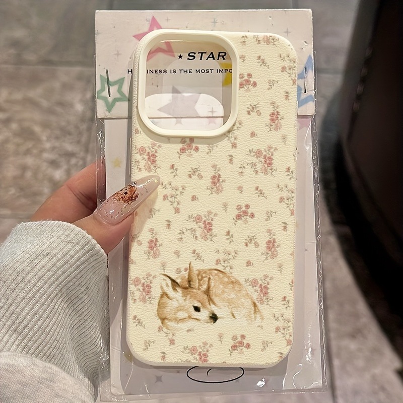 Cute Deer Full Floral Pattern  - đánh giá và giá Phone Cases Art