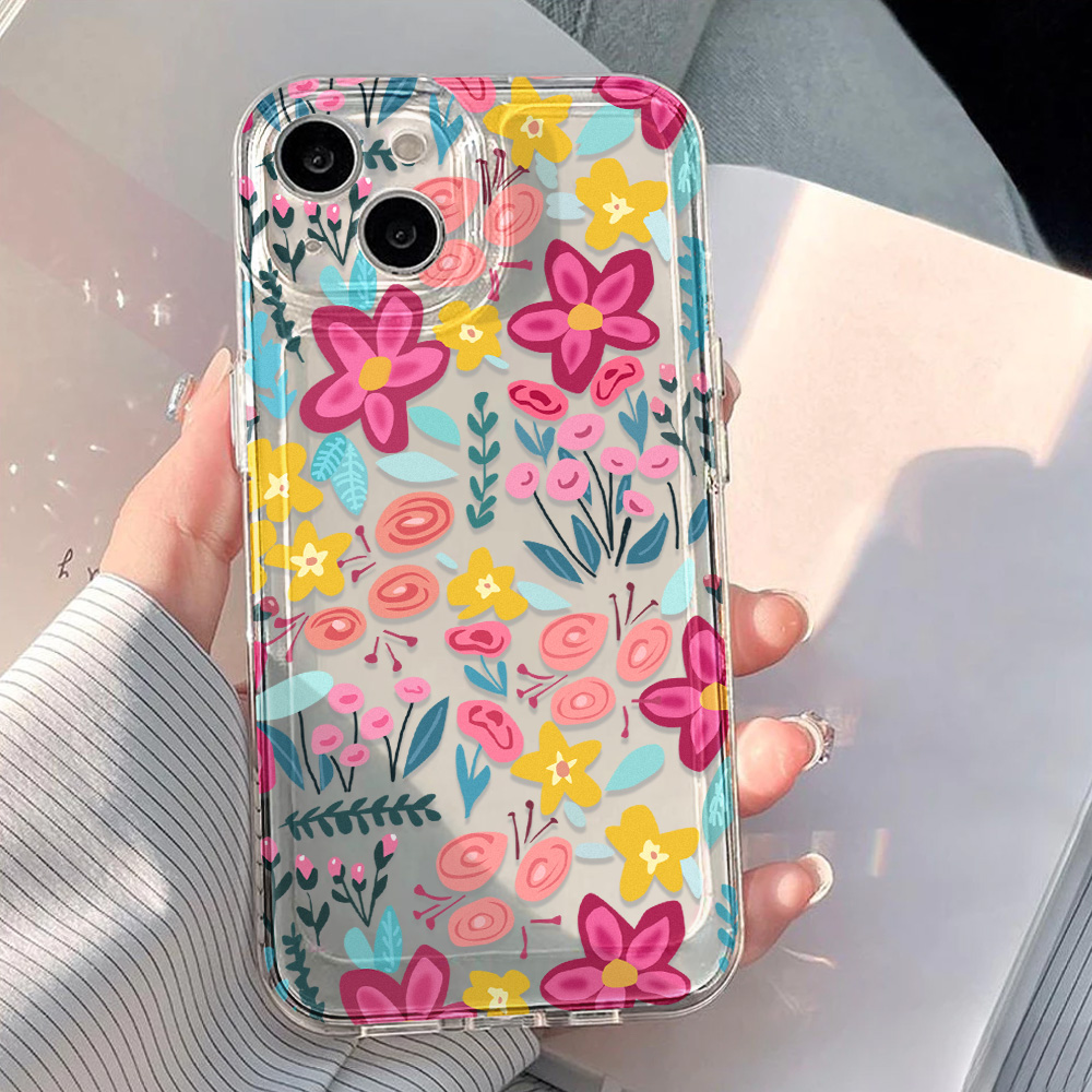 Flower Clear Phone Case For iP - đánh giá và giá Phone Cases For Girls