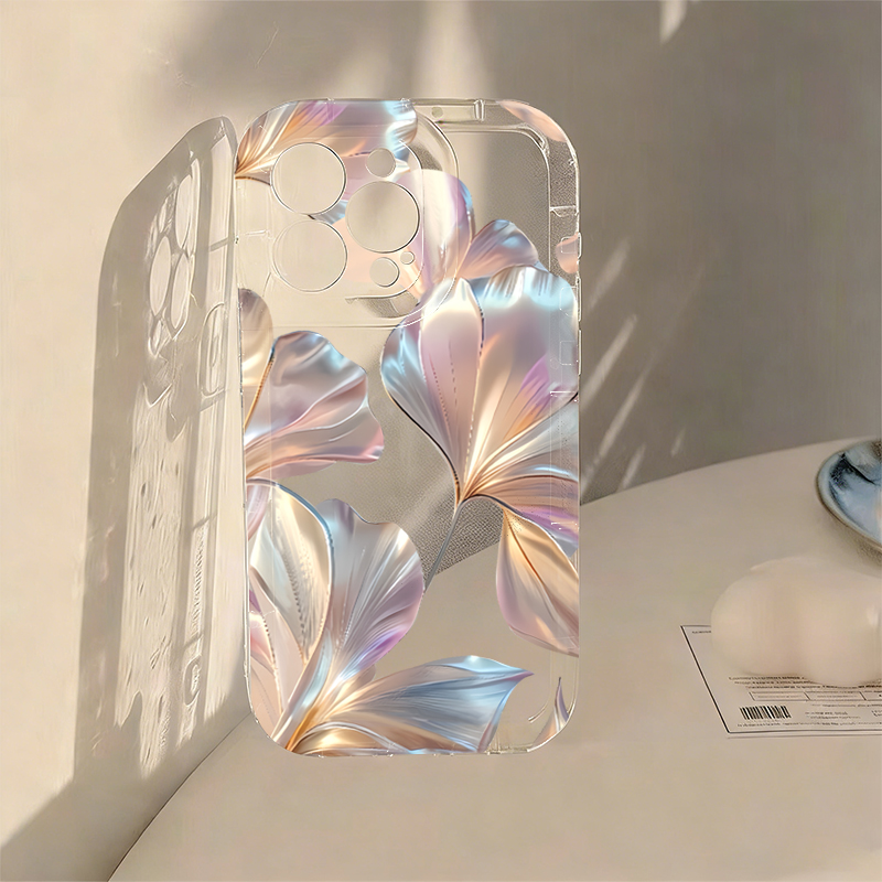 Colorful Metallic Ginkgo Print - đánh giá và giá Phone Cases Red