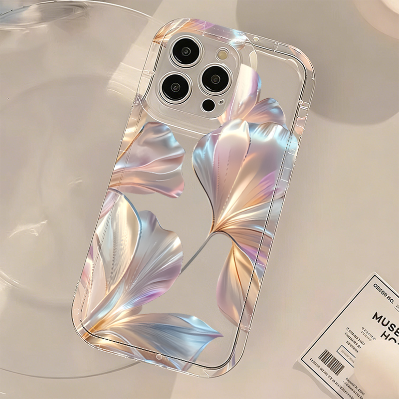 Colorful Metallic Ginkgo Print - đánh giá và giá Phone Cases Red