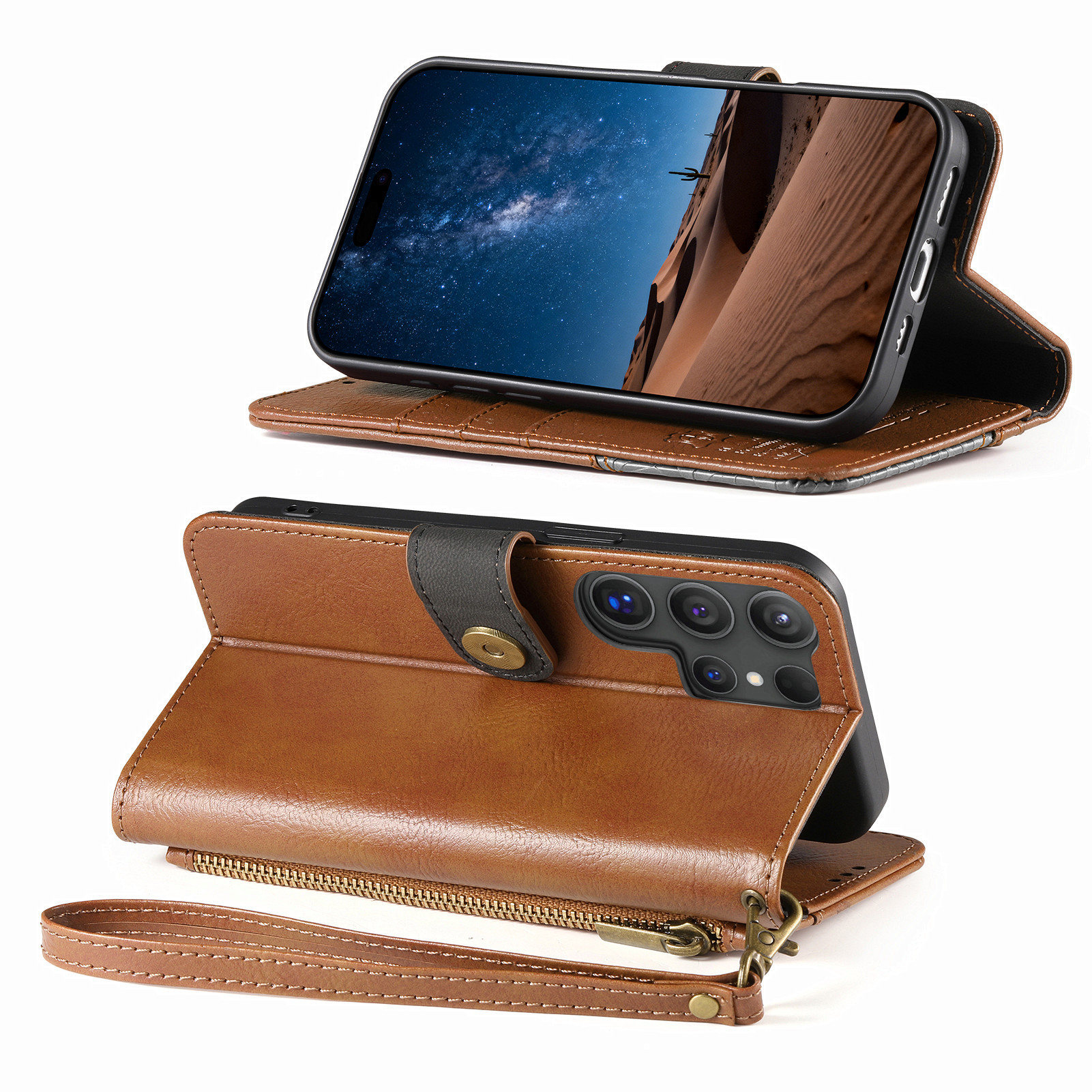 Zipper Wallet Leather Case For - đánh giá và giá Phone Cases With Wallet