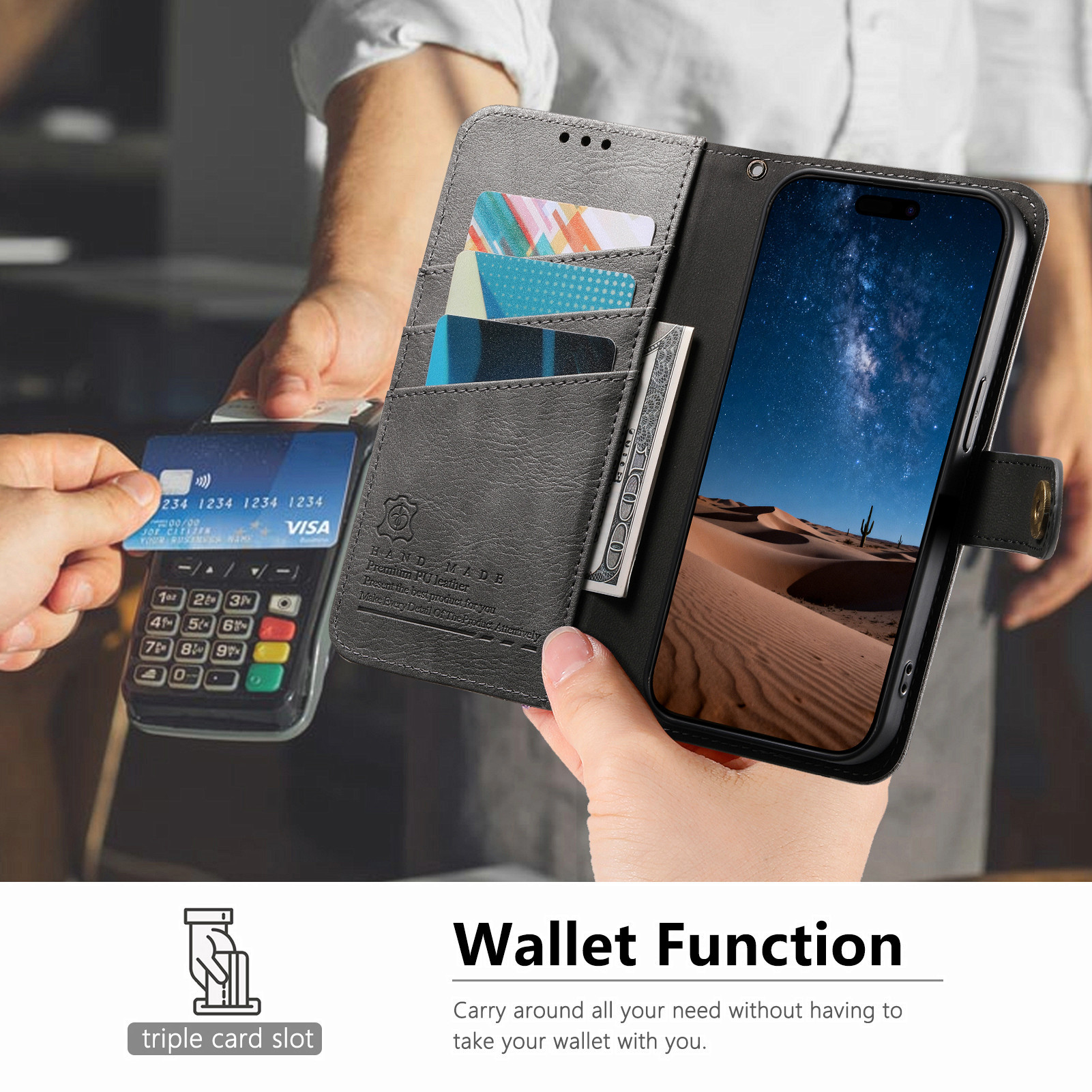 Zipper Wallet Leather Case For - đánh giá và giá Phone Cases With Wallet