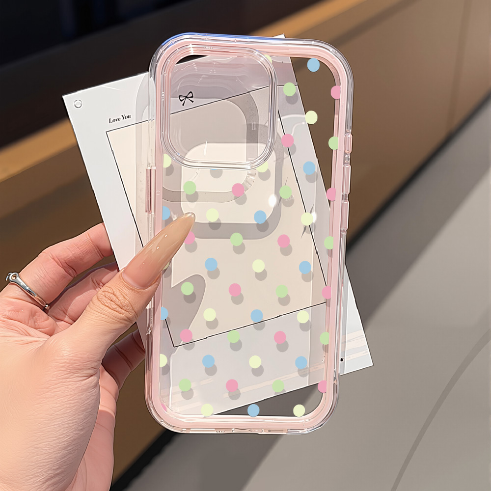 2in1 Ins Red Dot Clear Case Fo - đánh giá và giá Phone Cases Red