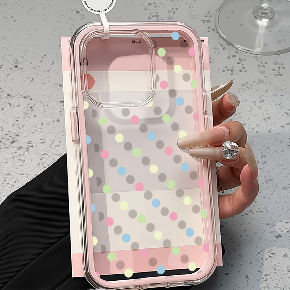 2in1 Ins Red Dot Clear Case Fo - đánh giá và giá Phone Cases Red