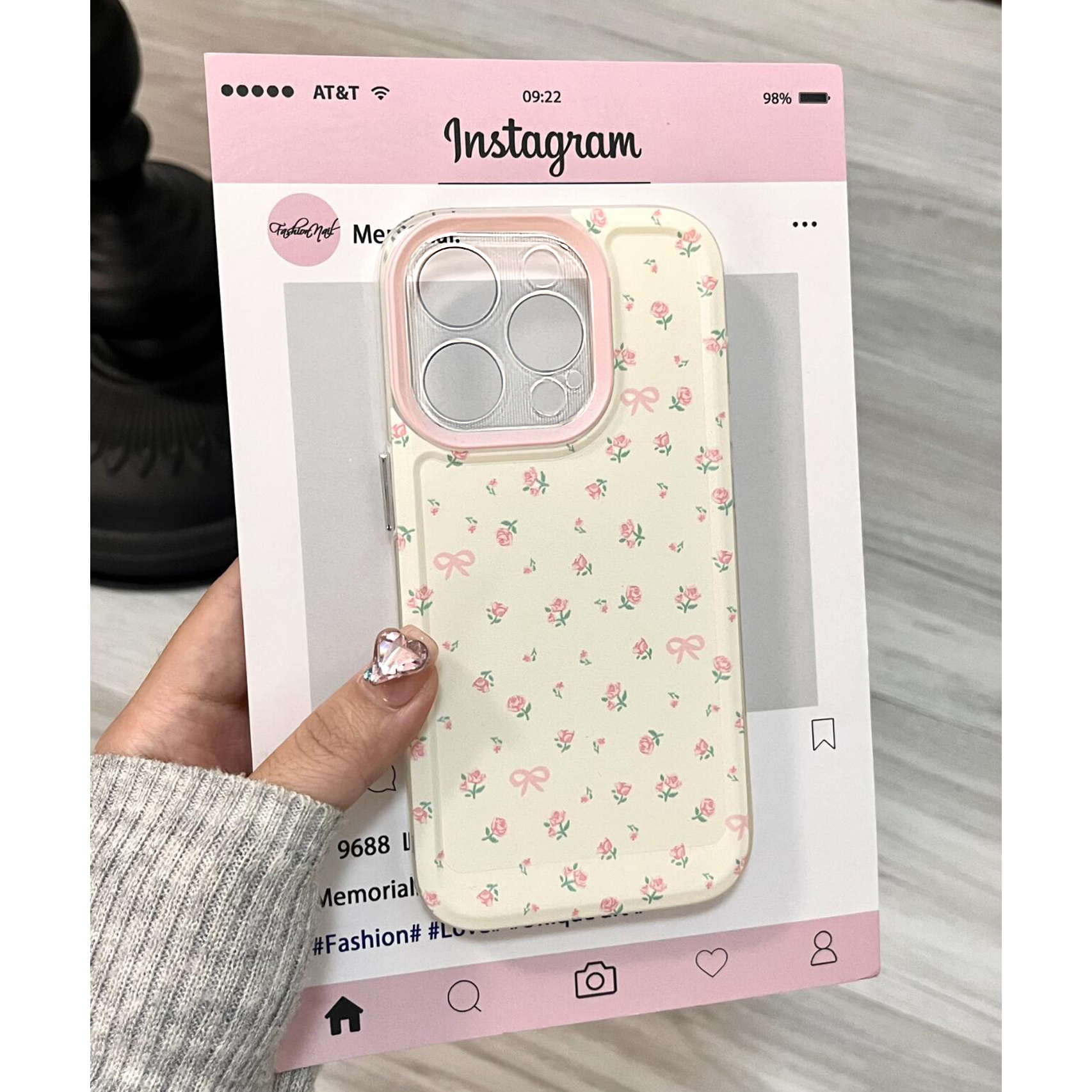 Floral Rose Korean Ins Gentle  - đánh giá và giá Phone Cases For Girls