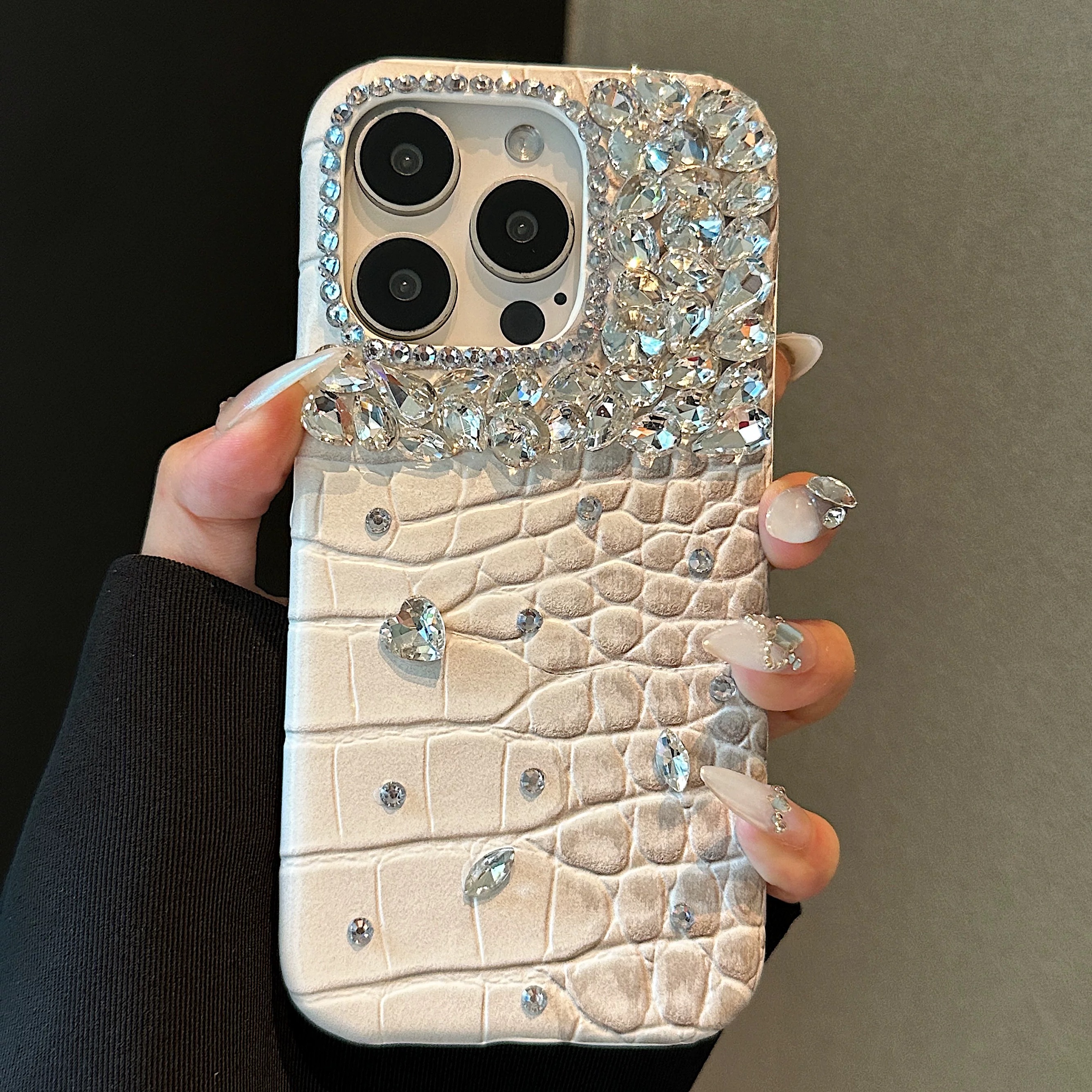 Crocodile leather diamond mobi - đánh giá và giá Phone Cases Ysl