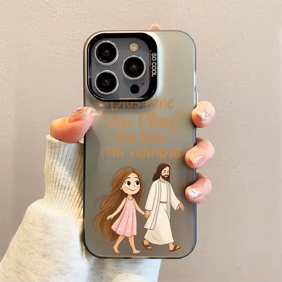 Cute Girl Walking With God Mat - đánh giá và giá Phone Cases For Girls