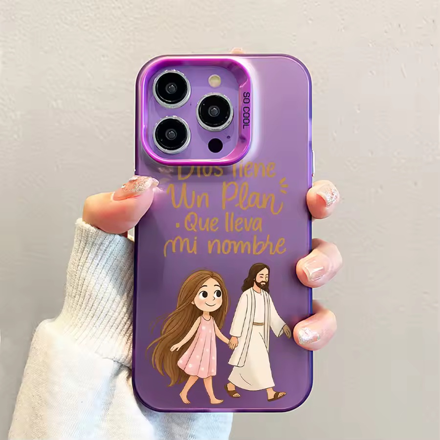 Cute Girl Walking With God Mat - đánh giá và giá Phone Cases For Girls