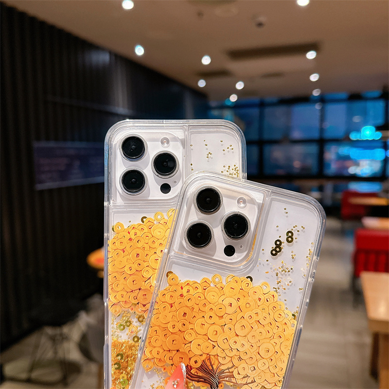 Gold Icons Quicksand Cover 16  - đánh giá và giá Phone Cases Ysl