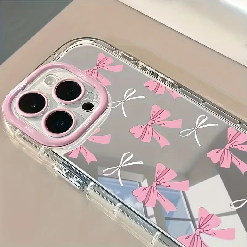 Simple Blue Pink Bow Girl Cute - đánh giá và giá Phone Cases For Girls