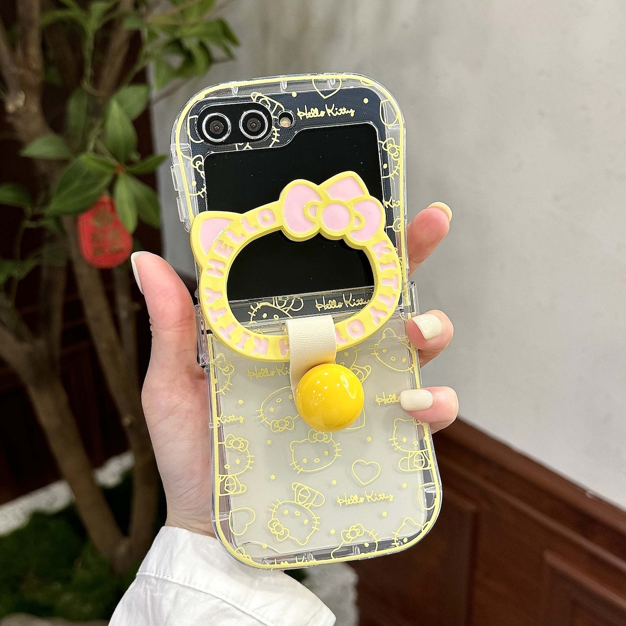 Outline Print For Hello Kitty  - đánh giá và giá Ring Stand Case