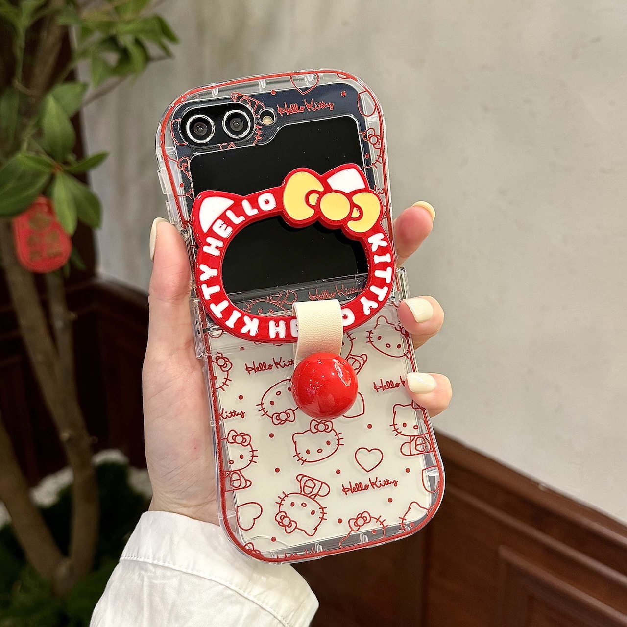Outline Print For Hello Kitty  - đánh giá và giá Ring Stand Case