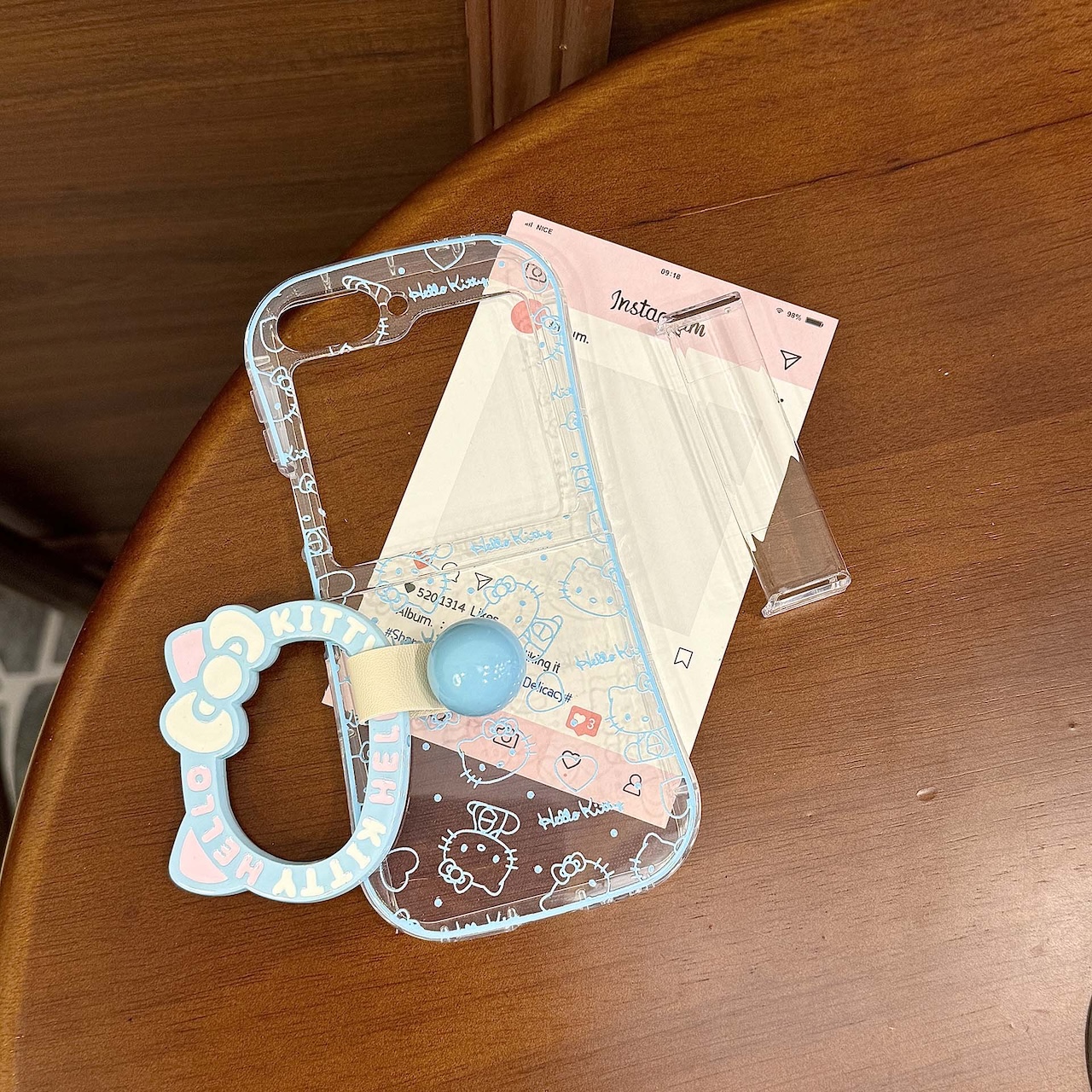 Outline Print For Hello Kitty  - đánh giá và giá Ring Stand Case