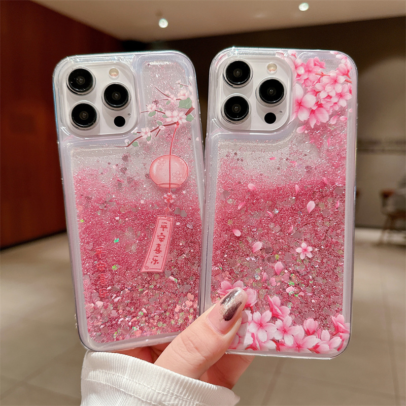 Peach Blossom Glitter Quicksan - đánh giá và giá Phone Cases Ysl