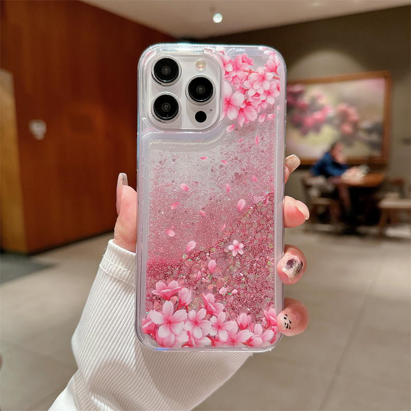 Peach Blossom Glitter Quicksan - đánh giá và giá Phone Cases Ysl