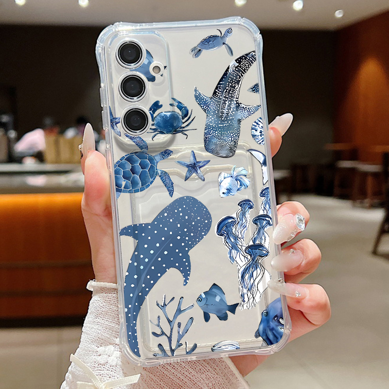 Ocean Whale Pattern Phone Case - đánh giá và giá Phone Cases With Wallet