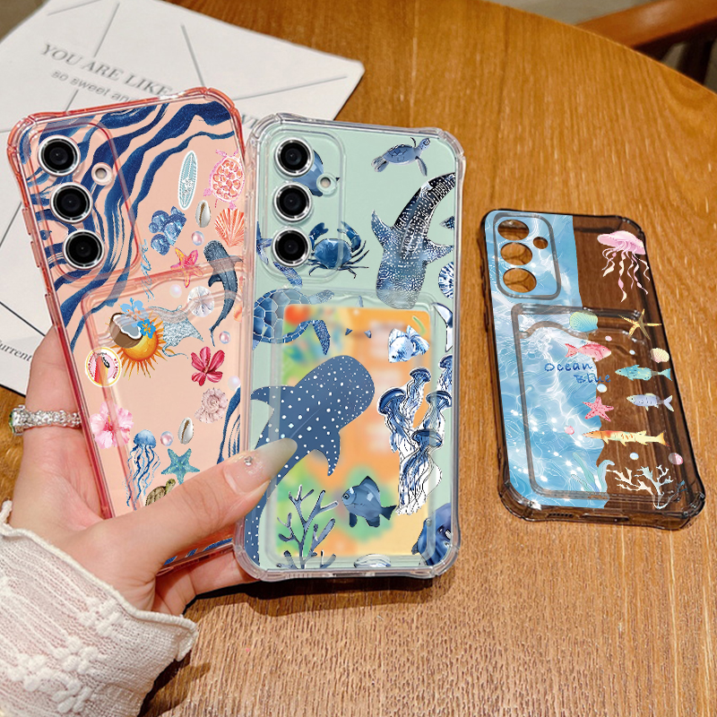 Ocean Whale Pattern Phone Case - đánh giá và giá Phone Cases With Wallet