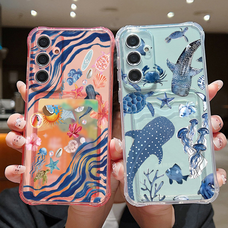 Ocean Whale Pattern Phone Case - đánh giá và giá Phone Cases With Wallet