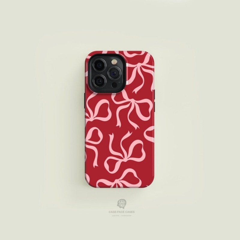 Pink Bows on Red Case For IPHO - đánh giá và giá Phone Cases Ysl