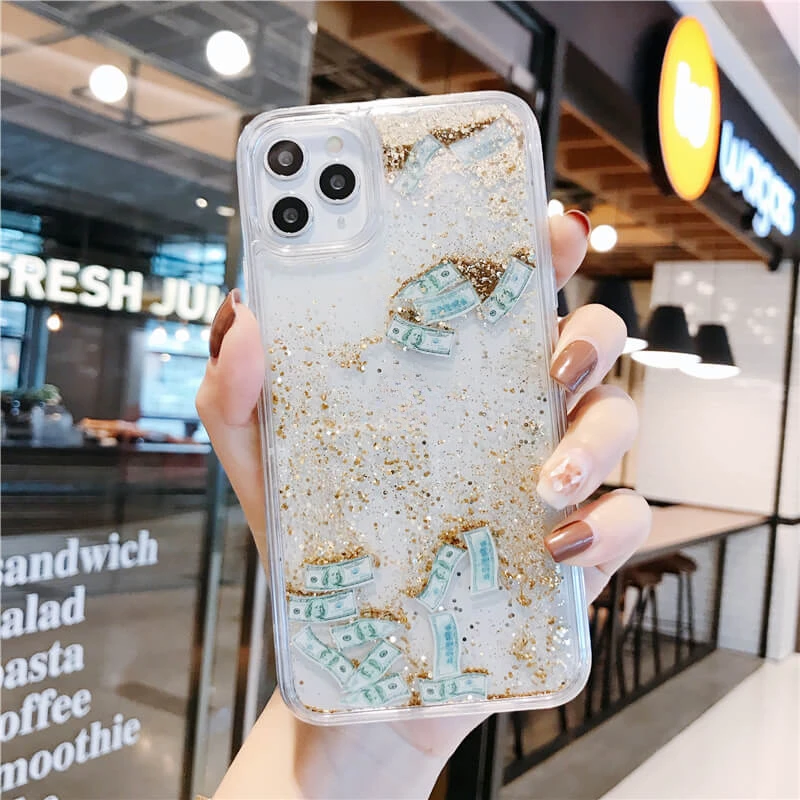 Dollar Quicksand Cover for iPh - đánh giá và giá Phone Cases Ysl