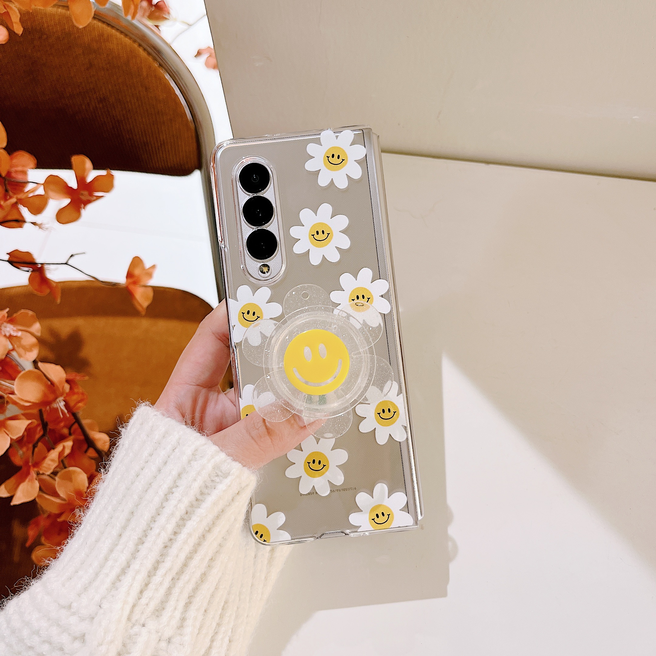 Cute Smile Sunflower HolderPho - đánh giá và giá Phone Cases Ysl