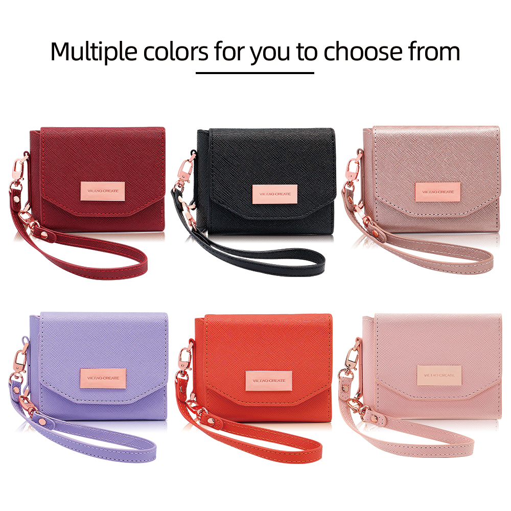 VIETAO Dark Red PU Leather Wal - đánh giá và giá Phone Cases With Wallet