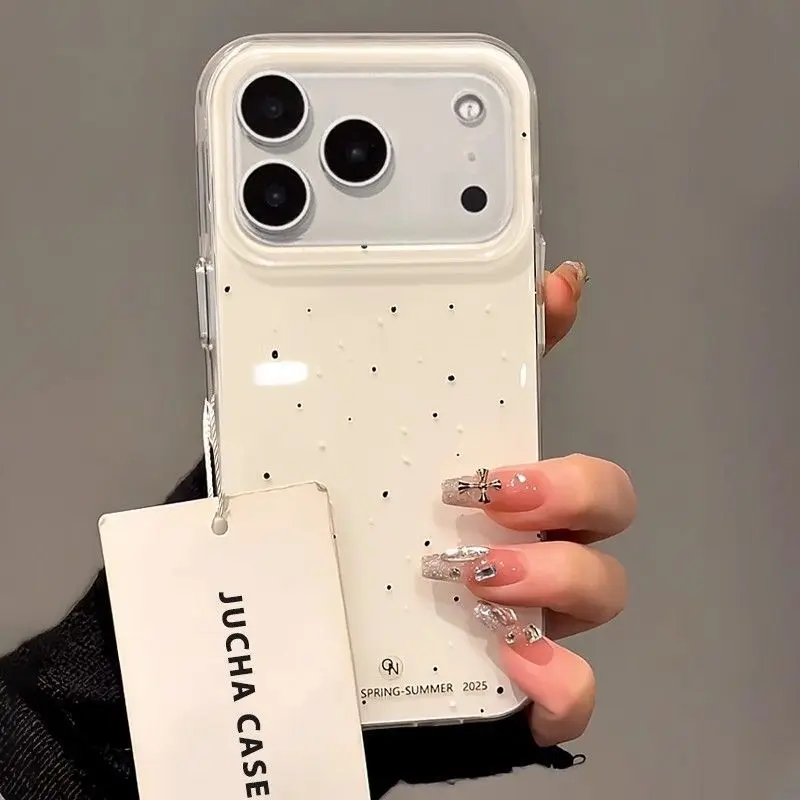Korean INS Splashing Ink Polka - đánh giá và giá Phone Cases For Girls