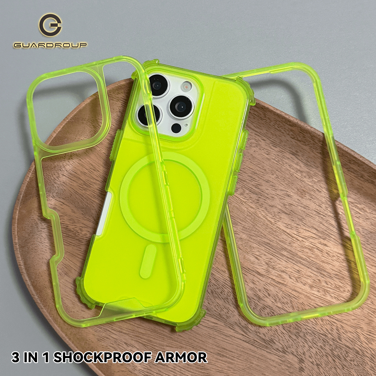 Magnetic 3 in 1 Neon Color Hea - đánh giá và giá Phone Cases Heavy Duty