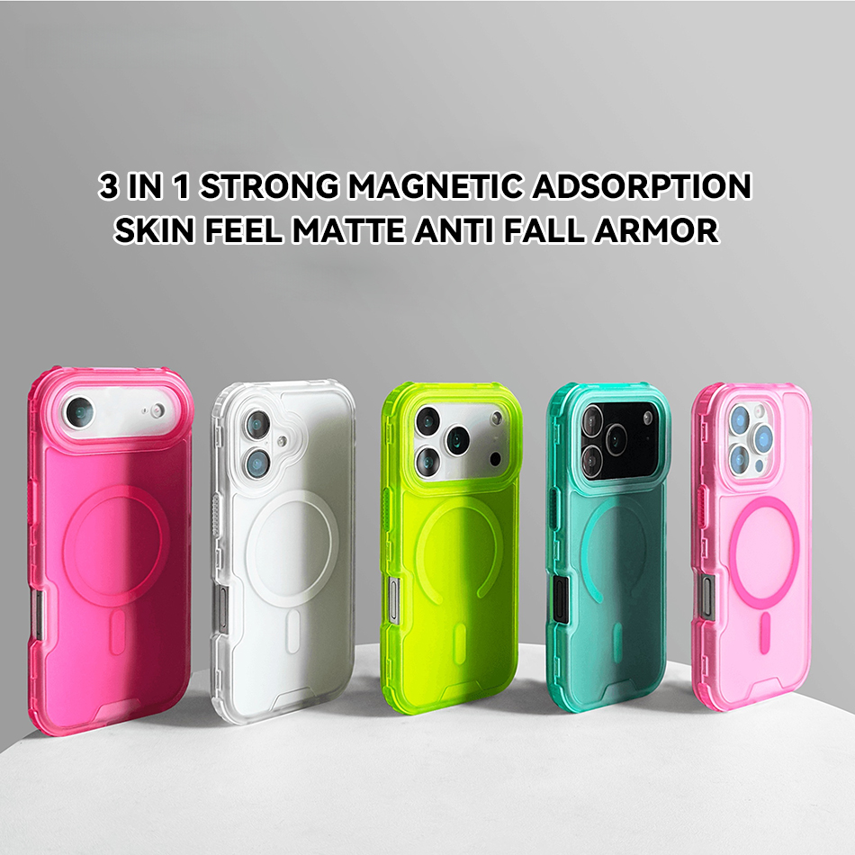 Magnetic 3 in 1 Neon Color Hea - đánh giá và giá Phone Cases Heavy Duty