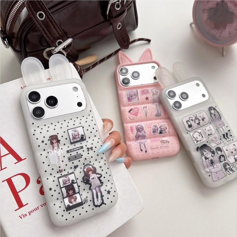 Japanese Y2K Cute Bunny Ear Ph - đánh giá và giá Phone Cases For Girls